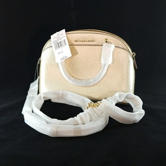Michael Kors Handbags - NWT Michael Kors Gold Emmy Dome
